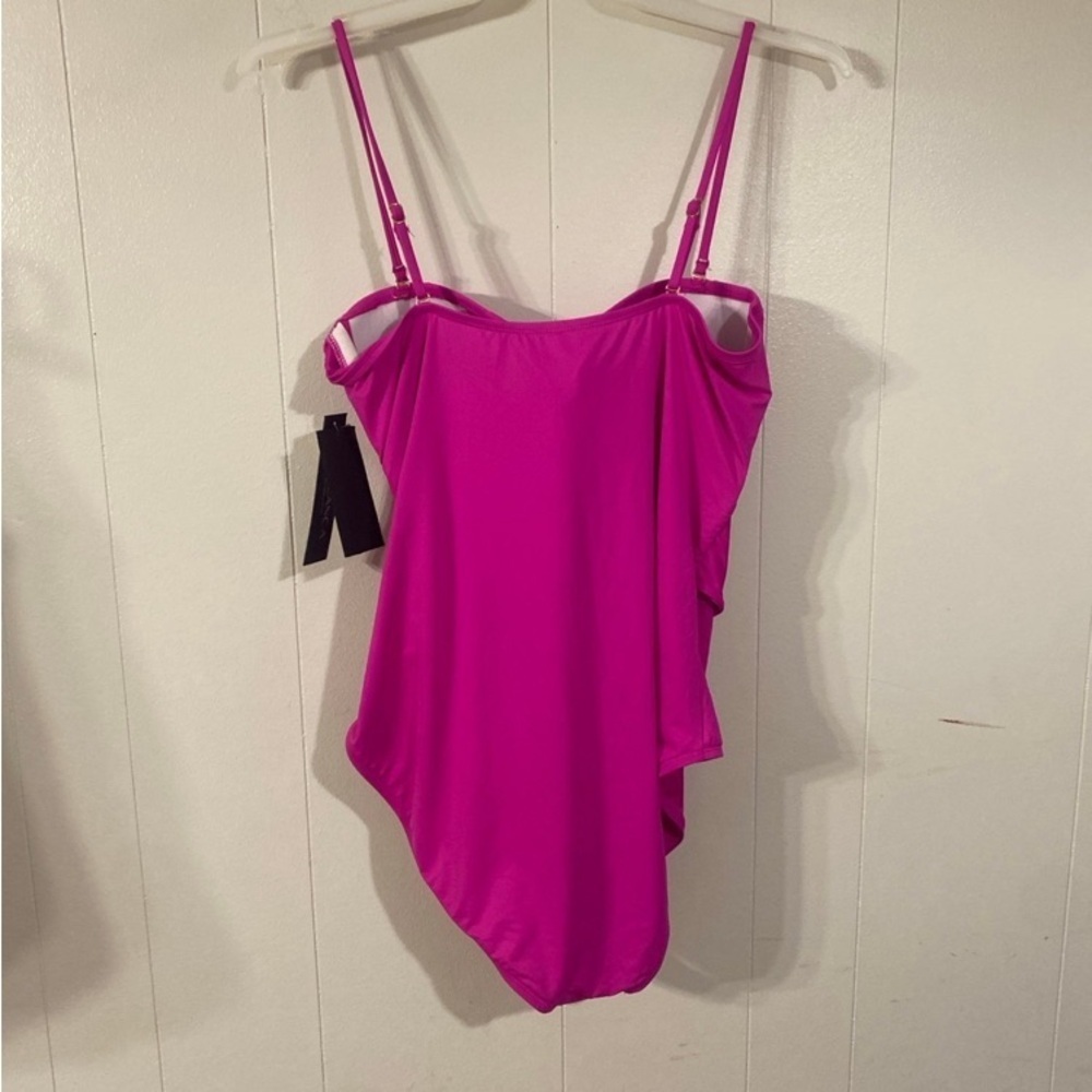 La Blanca Women's Island Goddess Bandeau One Piece Swimsuit NWT size 16 - Picture 8 of 11